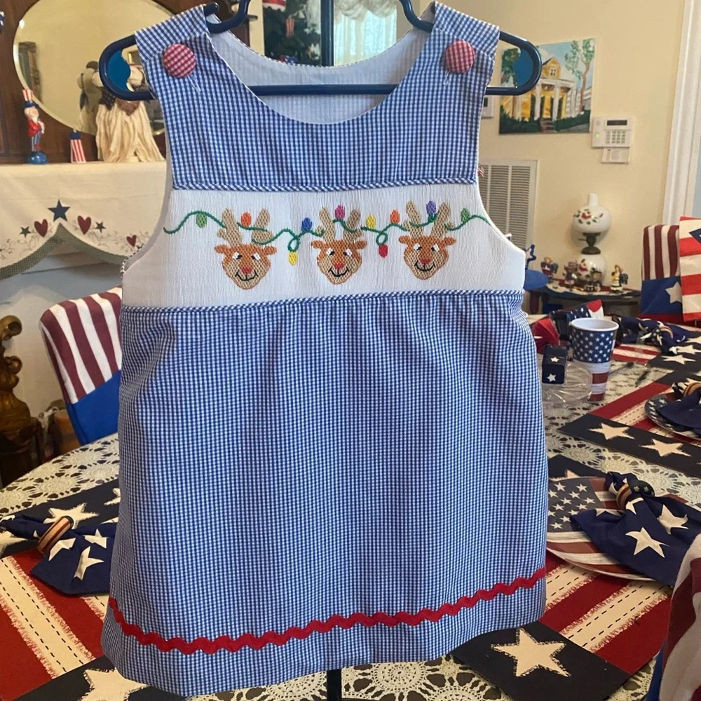 Remember Nguyen Smocked Toddler Girls Dress size 4T - Picture 16 of 16